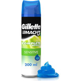Gillette Mach3 Sensitive, Gel Para Afeitar Piel Sensible