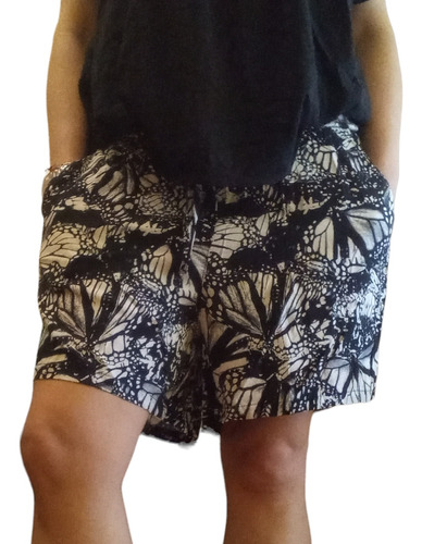 Short Bermuda Dama Fibrana C/ Bolsillos Talles Grandes