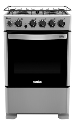 Cocina De Piso A Gas 55 Cm Silver Mabe Cmc5530ag0