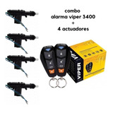 Alarma De Seguridad Auto Viper 3400 + 4 Actuadores Combo