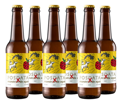 6 X Pack Posdata Cerveza De Manzana Fresca