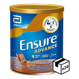 Pack 24 Ensure Advance Polvo 400g Vitaminas Y Minerales Sabor Chocolate