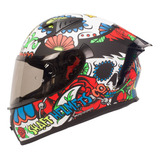 Casco Integral Shaft 526sp Flowers