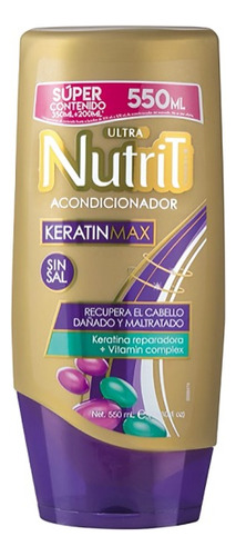 Nutrit Acondicionador Keratin X 600 Ml - mL a $41