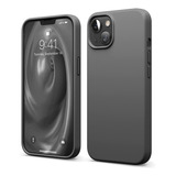 Funda De Silicona Liquida Para iPhone 13 Mini + Vidrio