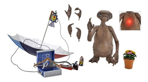 E.t. 40th Anniversary Ultimate Deluxe E.t. W/ Led Chest Neca