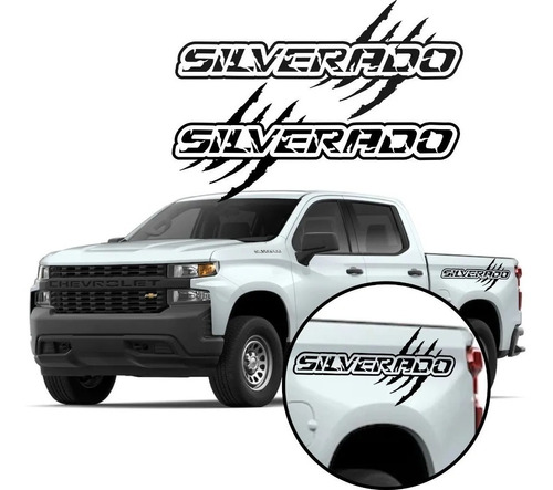 Stickers Garras Para Chevrolet Silverado Pick Up 3 Pzs