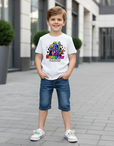 Playera Rainbow Friends Roblox Niño Sublimada Fresca Y Suave