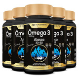 Kit 5x Omega 3 Importado Alasca 33/22 1450mg Hf Suplements