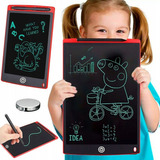 Lousa Digital 12 Polegada Lcd Infantil P/escrever - Desenhar Cor Vermelho