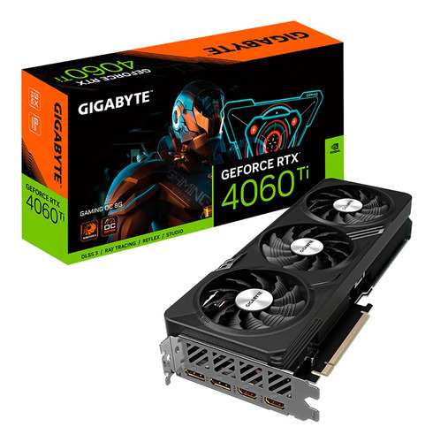 Placa De Video Gigabyte Geforce Rtx 4060 Ti Gaming Oc, 8gb, Gddr6, Dlss3, 128-bit