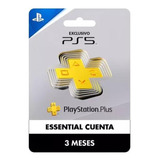 Playstation Ps5 Plus Psn Essential 3 Mes Colombia Y Usa