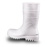 Bota Galocha Pvc Limpeza Faxina Branca Antiderrapante Bracol