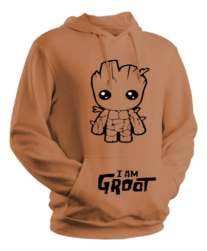 Buzo Canguro - I Am Groot - Guardianes De La Galaxia/unisex 