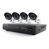 Kit De Seguridad Cctv  Ahd 4 Camaras / Electronicaroca