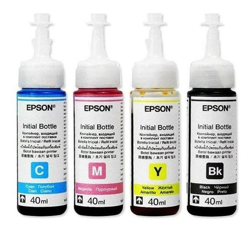 Tinta Epson Original Pack 4 Colores L120 L200 L210 L355 L455