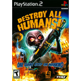 Ps2 Destroy All Humans En Español / Play 2 Juego Fisico