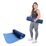Tapete Ejercicio Yoga Mat 8 Mm Portatil Tayga 183 Cm X 60 Cm Color Azul
