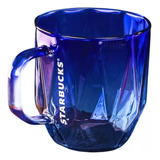 Taza Starbucks Azul Cristal Edición Limitada + Cuchara!