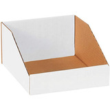 Open Top Bin Boxes, 8  X 9  X 4-1/2 , Oyster White, 50/...