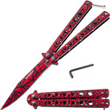 Navaja Mariposa Cuchillo Csgo Rojo Tactico Counter Trucos