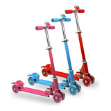 Patín Scooter Ajustable Plegable 4 Llantas Infantil