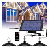 Gosun® Lámpara Solar Recargable Con 3 Luces Exterior Sensor