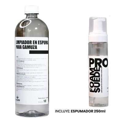 Kit Limpiador De Gamuza 1 Litro Con Espumador | Meses sin interés