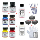 Starter Kit Leather Paint 6 Colores + Fijador + Sellador