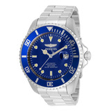 Reloj Invicta 35718 Automatic Pro Diver De Acero Inoxidabl Color De La Correa Plateado Color Del Bisel Plateado Color Del Fondo Azul