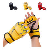 Guantes Entrenamiento Medio Dedo Kickboxing Box Fighter Muay