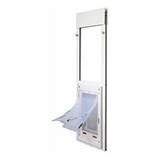 Puerta De Mascota Para Ventana De 87/94cm Paso  M  Blanco