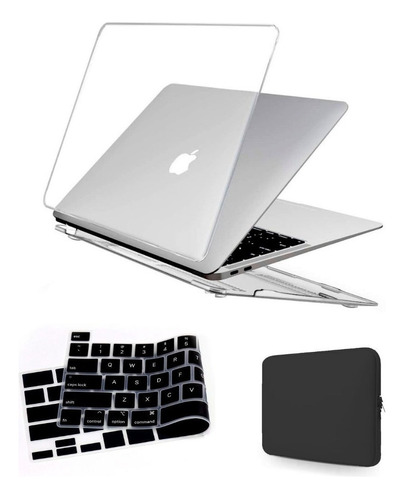 Kit Macbook Mac Air 13 A2337 Case + Neoprene + Pelic Teclado