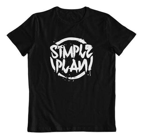 Camiseta Simple Plan Logo Rock Pop Punk