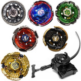 6 Piezas Beyblades Metal Fusion Toys Beyblades +1 Lanzador