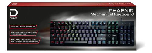 Teclado Gamer Mecánico Retroiluminacion Usb 104t