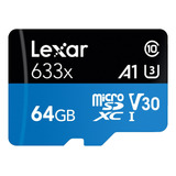 Memoria Micro Sd  64 Gb Lexar High Performance 633x