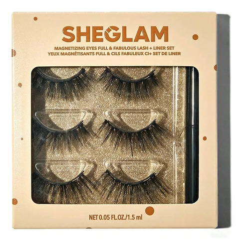 Sheglam Magnetizing Eyes Full & Fabulous Lash + Liner Set 