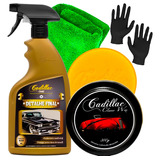 Kit Detalhe Final Cadillac + Cera Carnaúba Cleaner Wax 300g