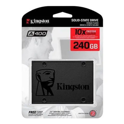 SSD Kingston 240 Gb Cor Preto SA400 240G | Frete grátis