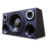 Caixa Som Carro Trio Dupla Completa Subwoofer 12 Polegadas 