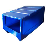 Caja Para Motocicleta Repartidor Resistente Uso Rudo Azul 