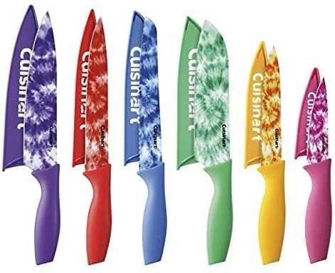 Cuisinart C55-12prtd 12 Pc Tie Dye Cuchillo  Setcuchillas