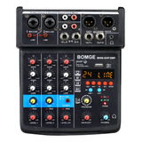 Bomge 04f Mezclador Dj De 4 Canales Mp3/usb/bluetooth/48v/ds