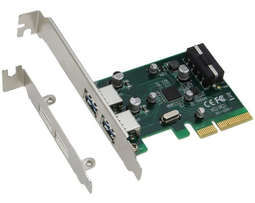 Adaptador Pcie Usb 3.1 Sedna De 2 Puertos Tipo A 10 Gbps