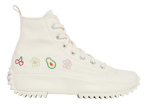 Tenis Mujer Converse Plataforma Run Star Hike Patch Blanco