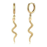 Myears Pendientes De Serpiente Para Mujer Oro Huggie Hoop Se