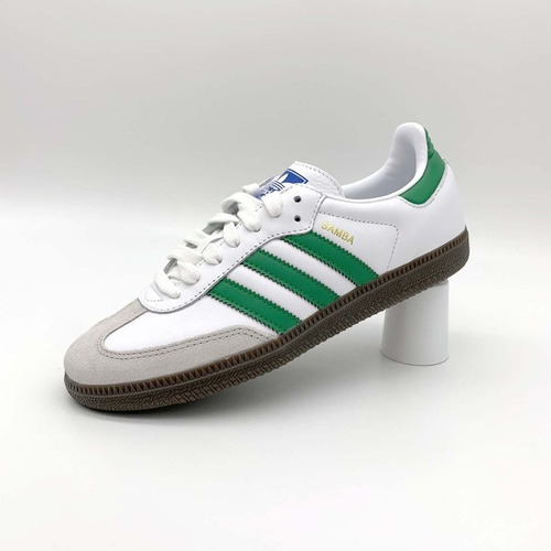 Tenis adidas Samba Blanco Con Verde Original #22.5mx