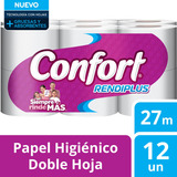 Papel Higienico Confort Dh Rendiplus 27mt X 12