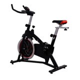 Bicicleta Spinning Profesional World Fitness 3358 Double Way Color Negro/rojo